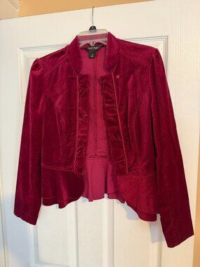 Velour Blazer Jacket